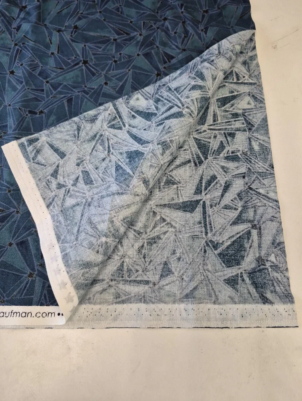 Robert Kaufman Wishwell Moonlight Geometric Cotton Fabric 37x44”
